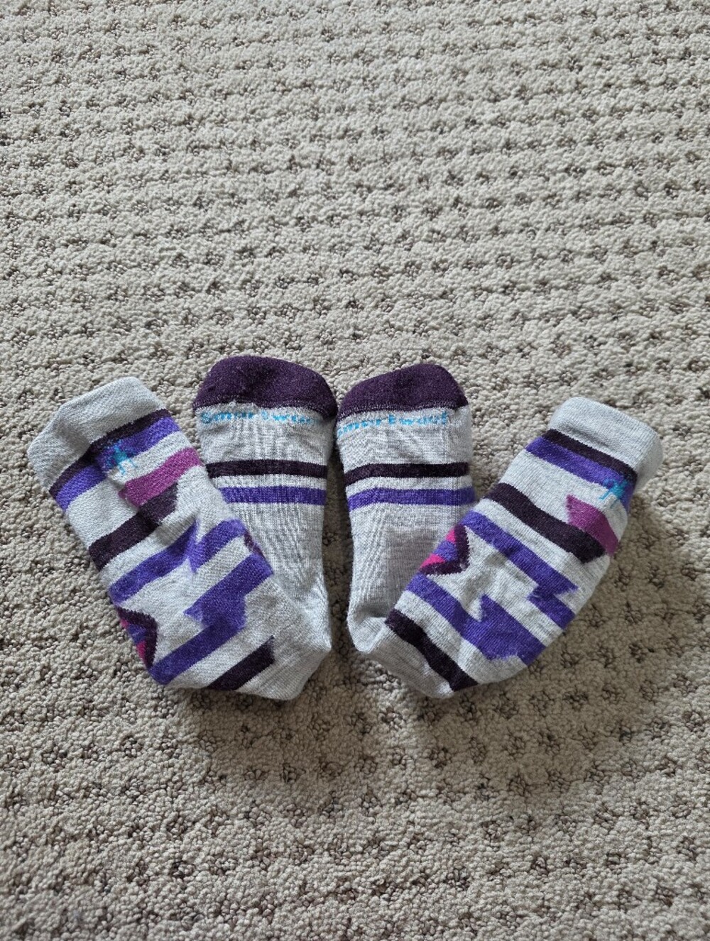 Smartwool Gray and Purple Socks